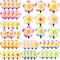 48 Pack Hawaii Artificial Plumeria Hair Clips Hair Accessories